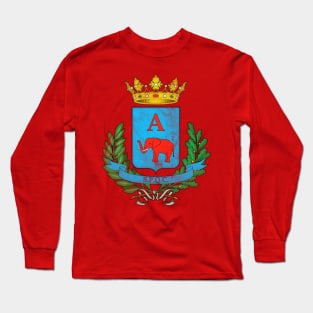 Catania, Sicilia / Retro Italian Region Design Long Sleeve T-Shirt